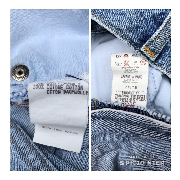 ⭐️HP🧜‍♀️ Gucci Vintage Mid Rise Jeans EUC Sz IT40 - Picture 8 of 8